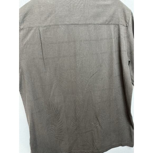 100% Silk Hawaiian Floral Shirt Short Sleeve Men's Size XL Caribbean Joe Brown - Picture 7 of 10